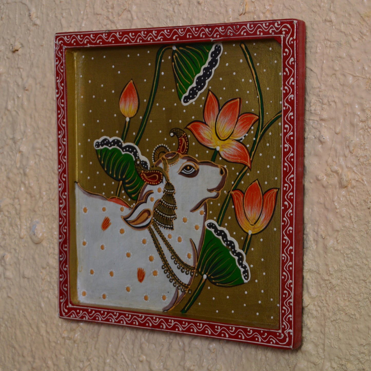 Ayan - Solid Wood Wall Art - Multi Colour Paint Finish