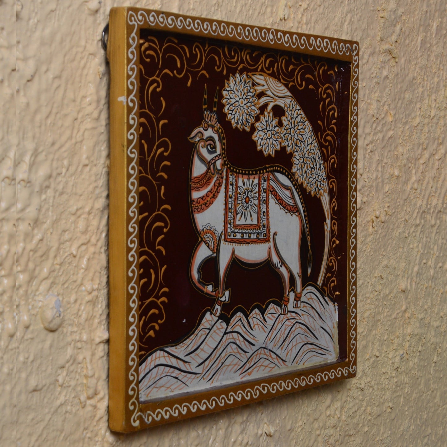 Mahi - Solid Wood Wall Art - Multi Colour Paint Finish
