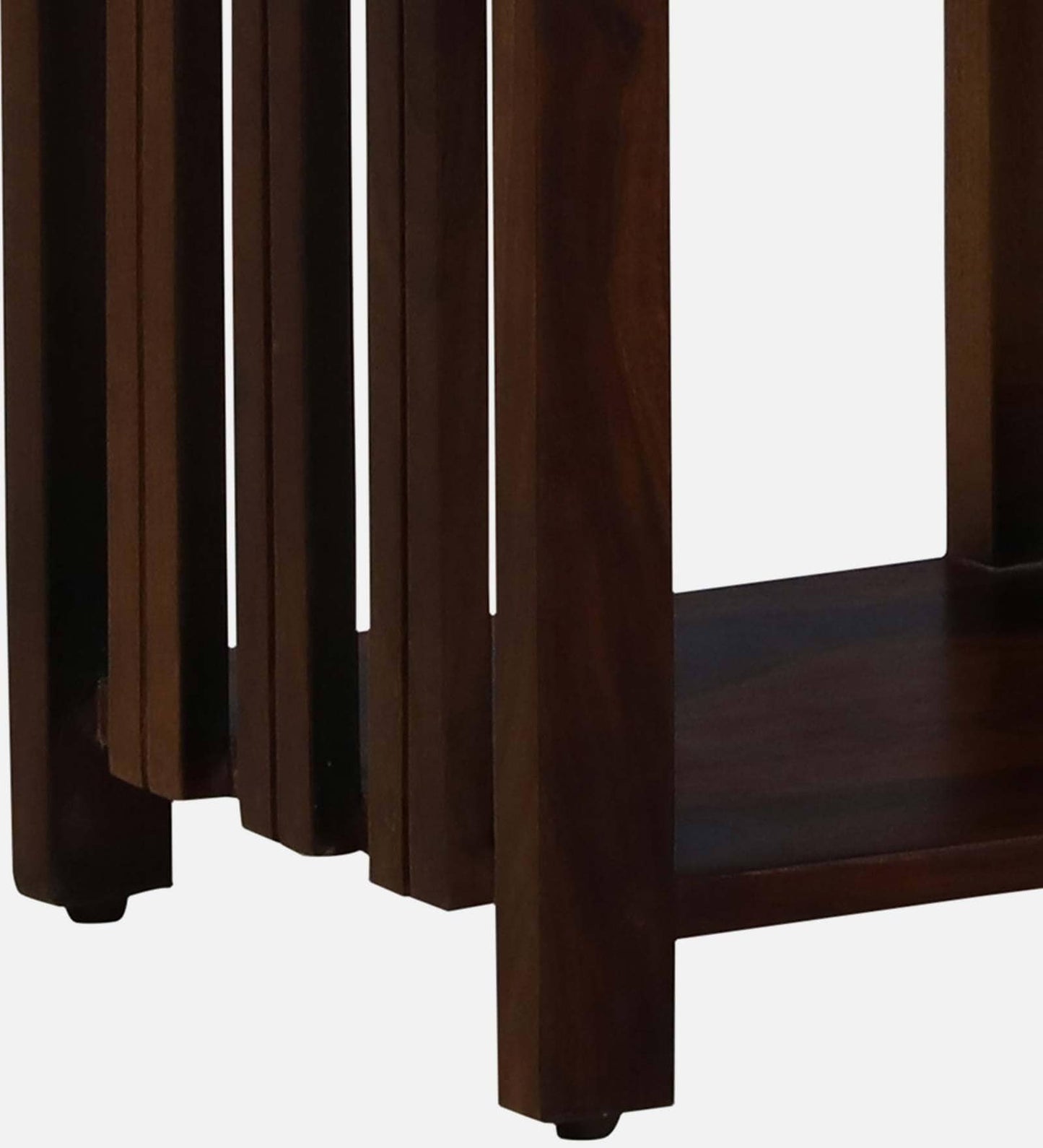 Sheesham Wood Bedside Table With Drawer In Provincial Teak Finish