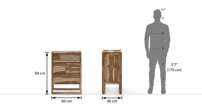 Solid Wood Bar Cabinet In Honey Oak Finish