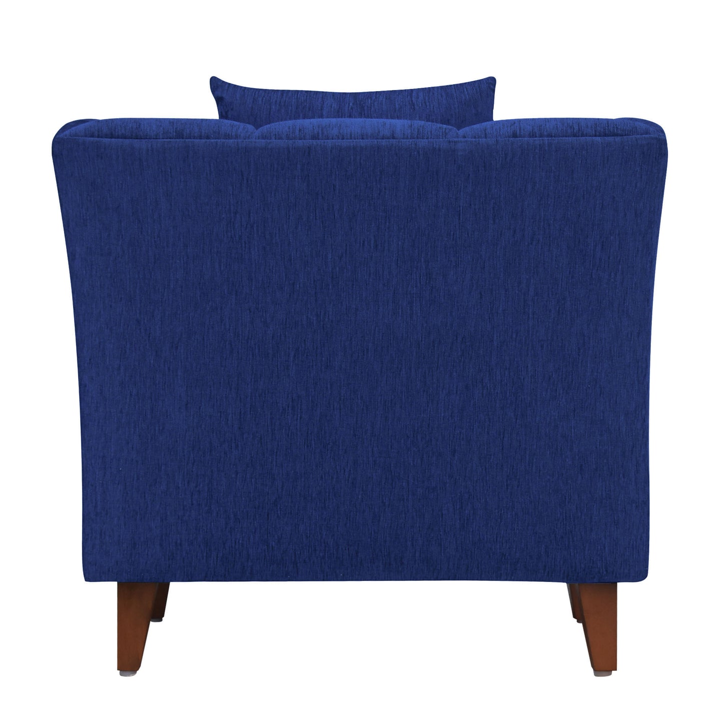 Zeel Fabric Sofa with Throw Cushion - Blue