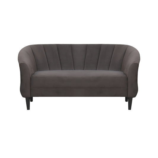 Persia Velvet Fabric Sofa - Brown
