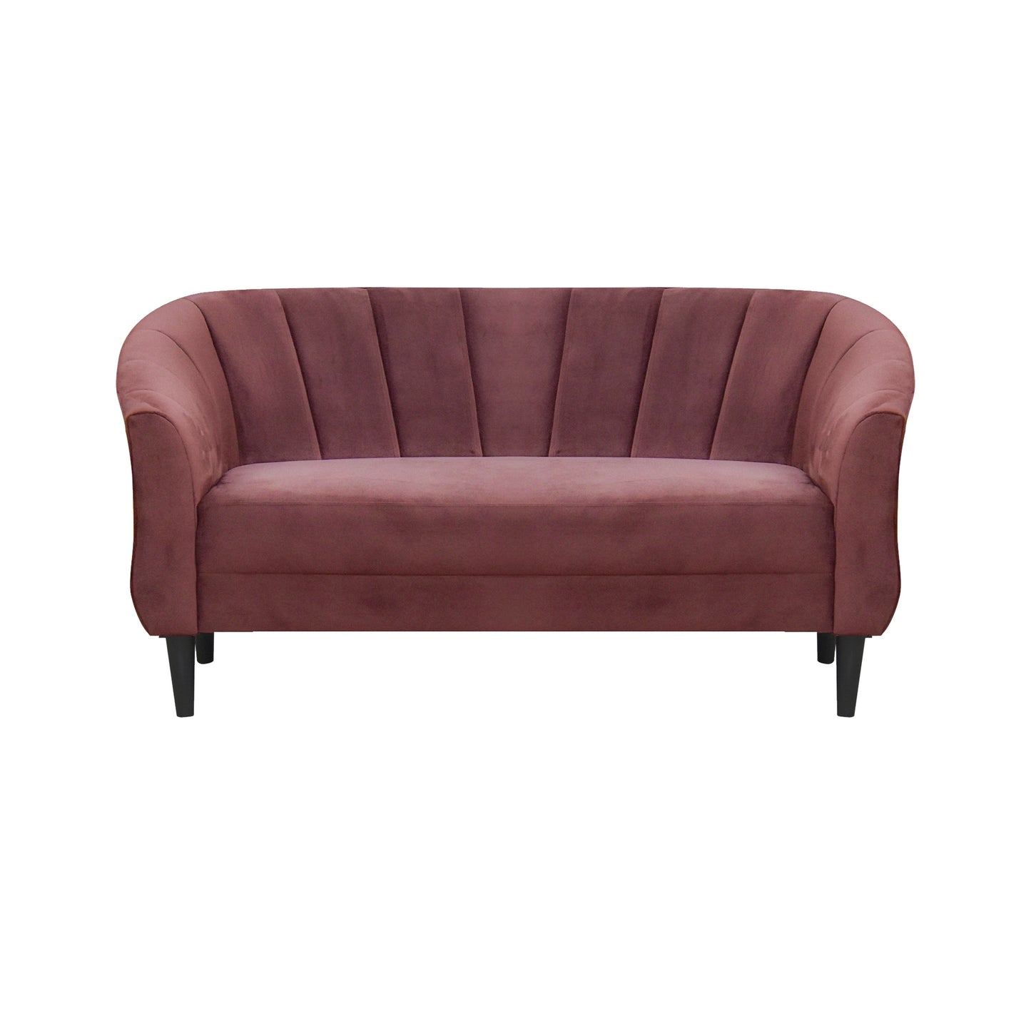 Persia Velvet Fabric Sofa - Dark Pink