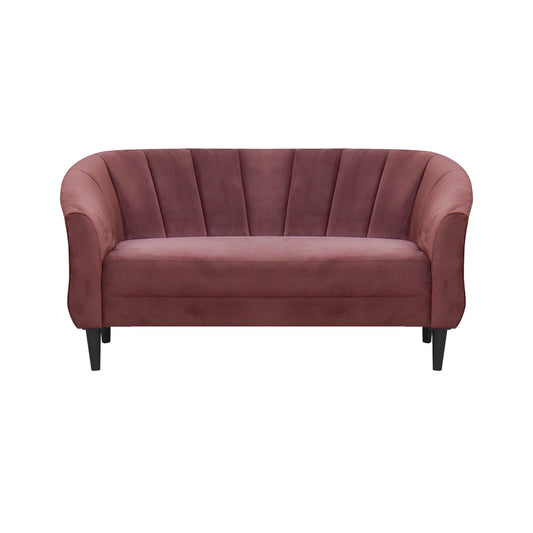 Persia Velvet Fabric Sofa - Dark Pink