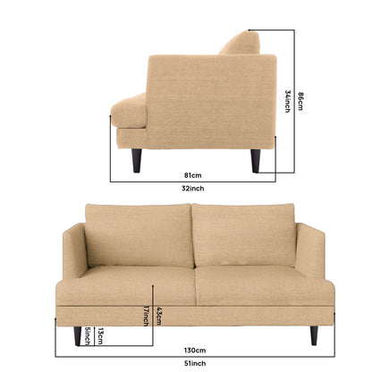 Titus Sofa - Teal   Orange