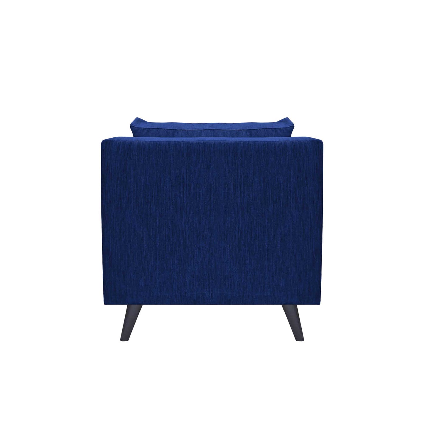 Royce Cushion Back Fabric Sofa - Navy Blue