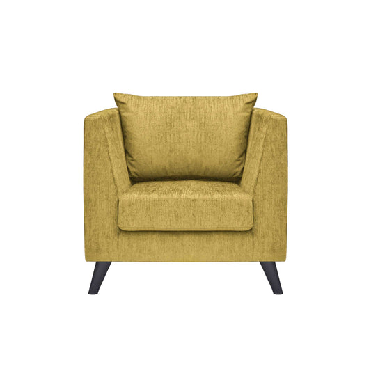 Royce Cushion Back Fabric Sofa - Mehandi