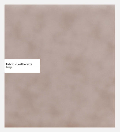Alex Cushion Back Leatherette Sofa - Beige