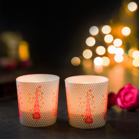 Babur Charbagh Inspired Candle Votives Set of 2