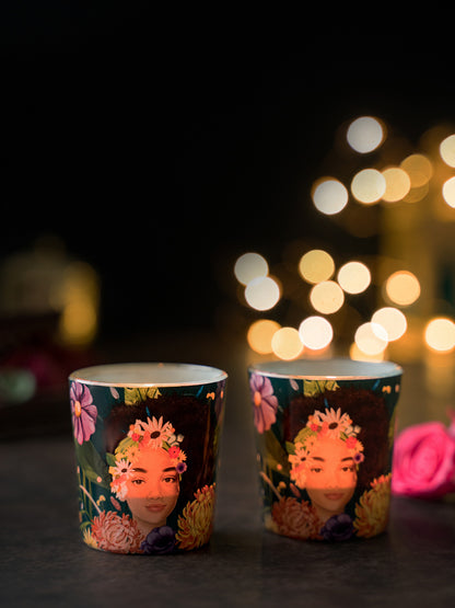 Blooming Beauty Candle Votives Set of 2