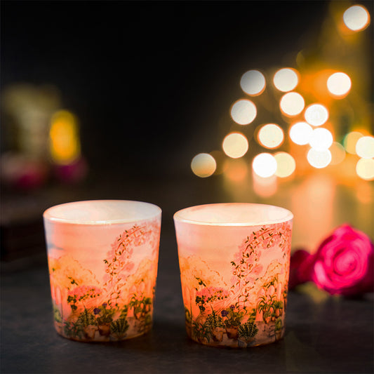 English Garden Candle Votives Set of 2