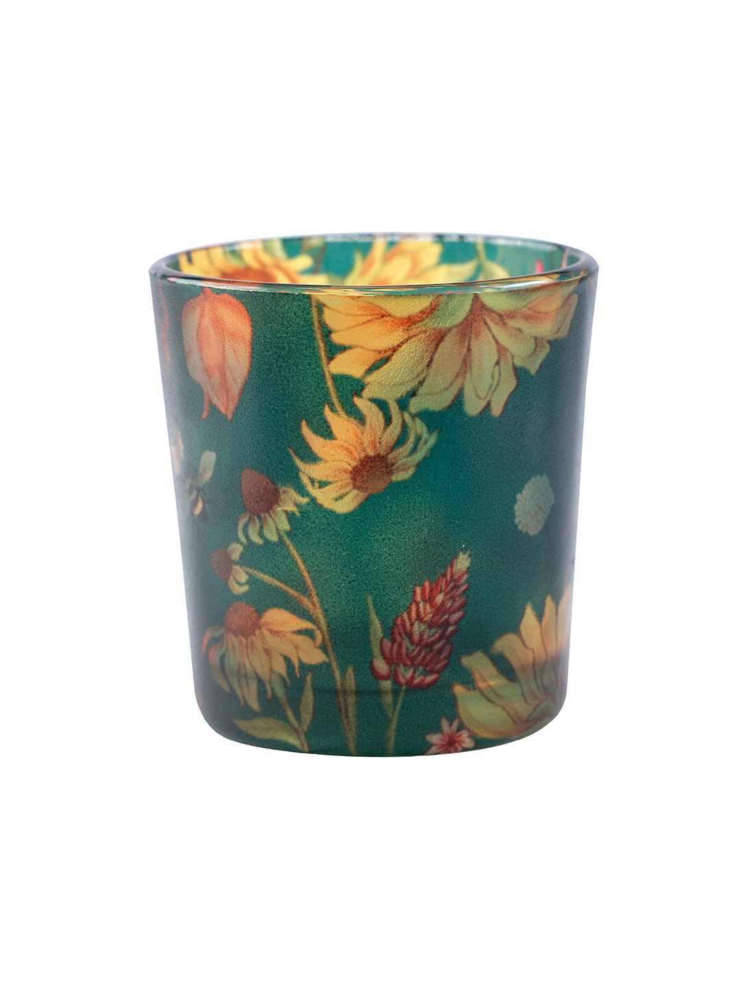 Floral Bliss Green Candle Votives Set of 2