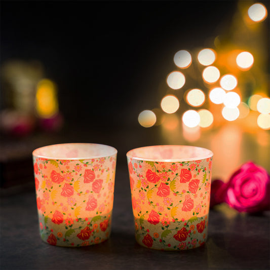 Ornate Mughal Candle Votives Set of 2