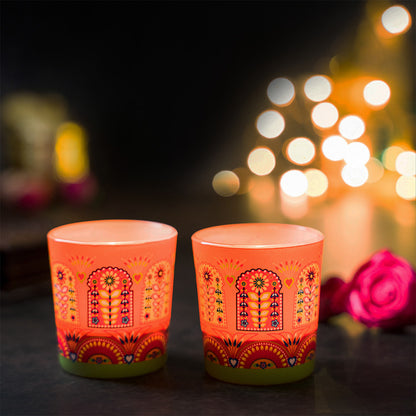 Truck Art Candle Votives Set of 2