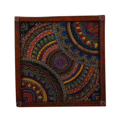 Akas - Solid Wood Wall Art - Multi Colour Paint Finish