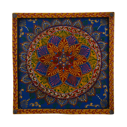 Maan - Solid Wood Wall Art - Multi Colour Paint Finish