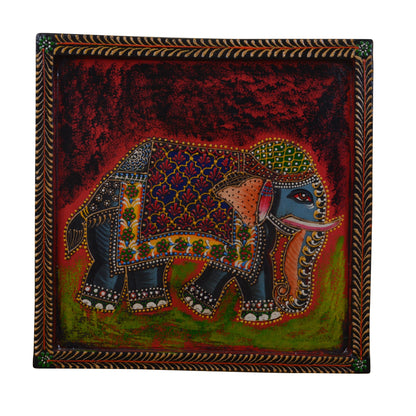 Rais - Solid Wood Wall Art - Multi Colour Paint Finish