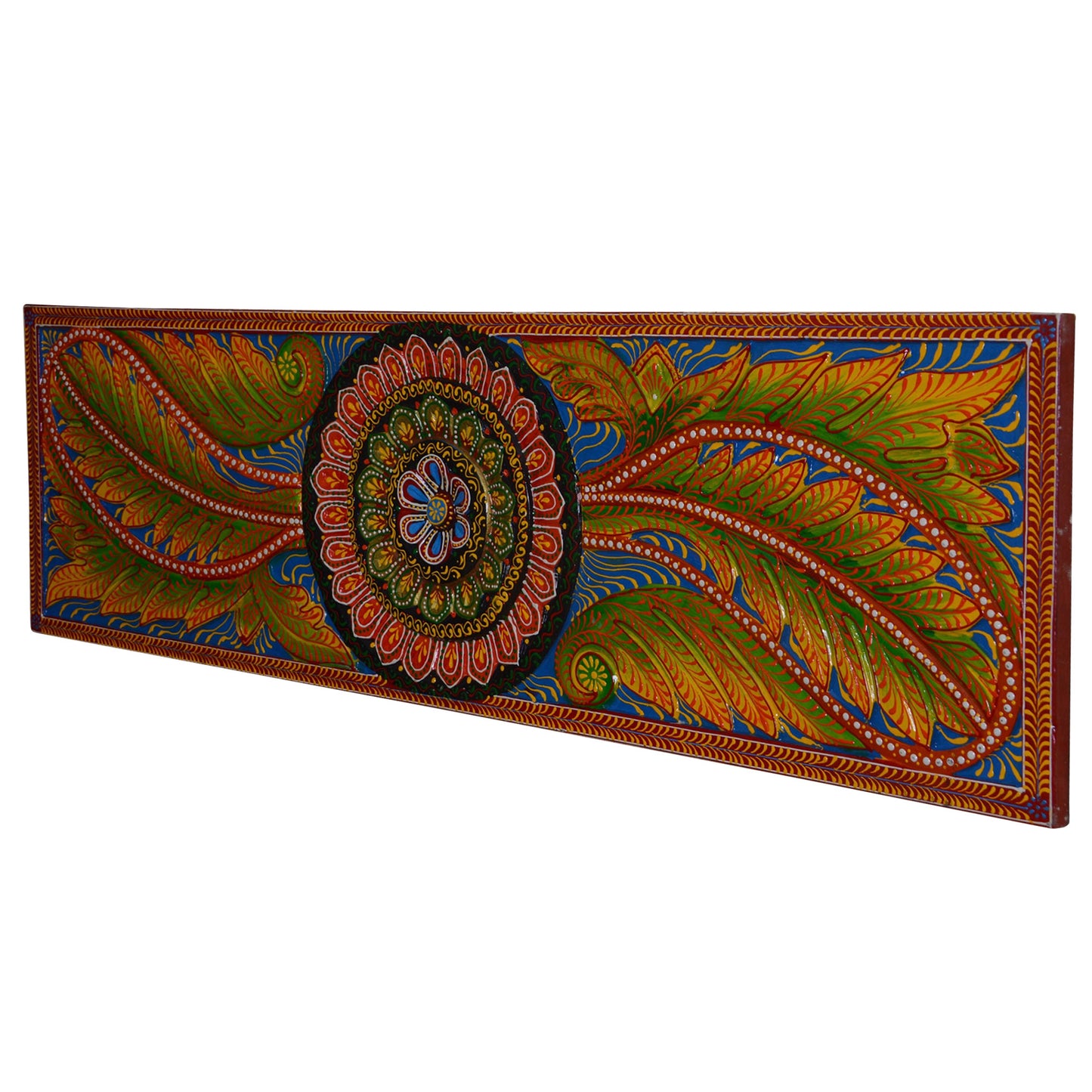 Neel - Solid Wood Wall Art - Multi Colour Paint Finish