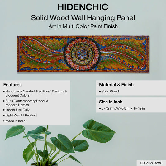 Neel - Solid Wood Wall Art - Multi Colour Paint Finish