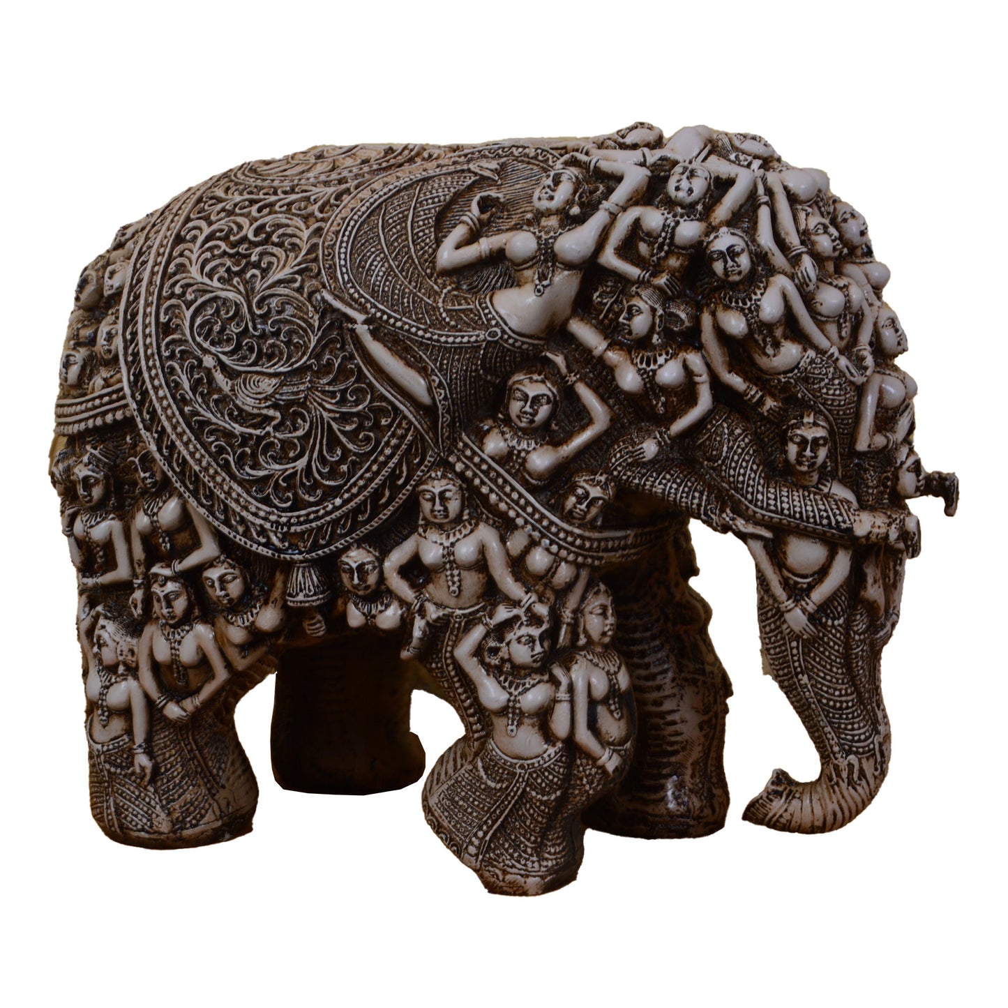Elephant - Table Decor In Silver Colour Shade
