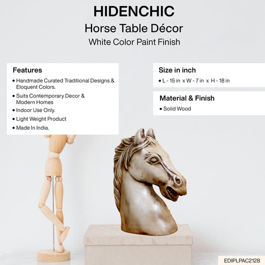 Horse - Table Decor In Mix Colour Paint Finish