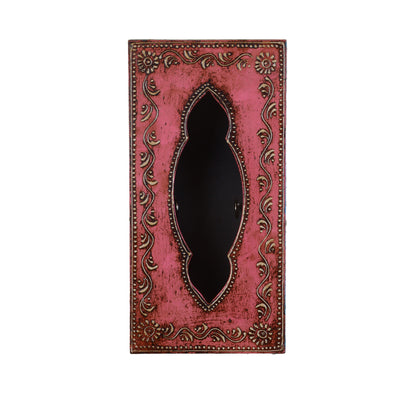 Mridul - Solid Wood Wall Hanging Key Holder Box - Multi Colour Paint Finish