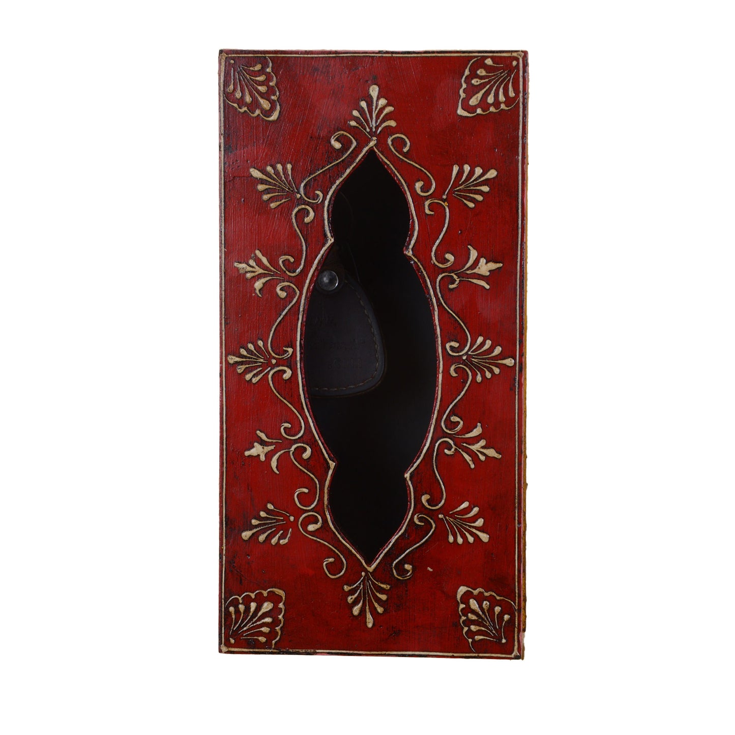 Onkar - Solid Wood Wall Hanging Key Holder Box - Multi Colour Paint Finish