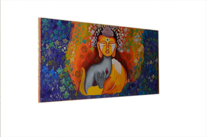 Saanvi - Solid Wall Panel Art - Multi Colour Paint Finish