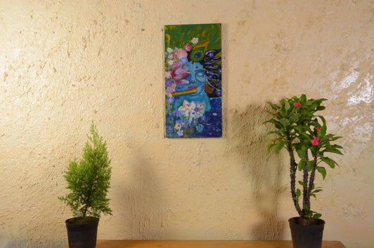 Aviraj - Solid Wall Panel Art - Multi Colour Paint Finish