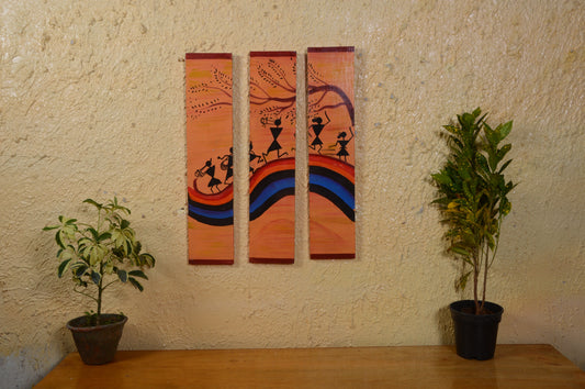 Swaran - Solid Wall Panel Art - Multi Colour Paint Finish