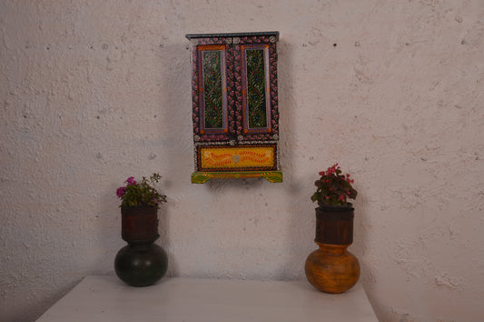Samran - Wall Cabinet Art - Multi Colour Paint Finish