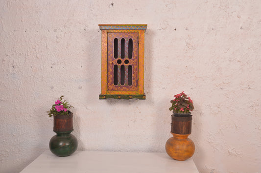 Laya - Wall Cabinet Art - Multi Colour Paint Finish