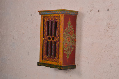 Laya - Wall Cabinet Art - Multi Colour Paint Finish