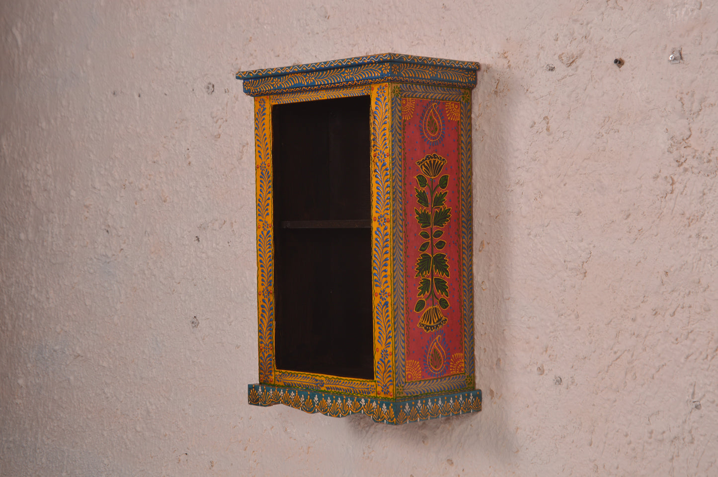 Rucha - Wall Cabinet Art - Multi Colour Paint Finish