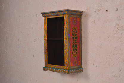 Rucha - Wall Cabinet Art - Multi Colour Paint Finish