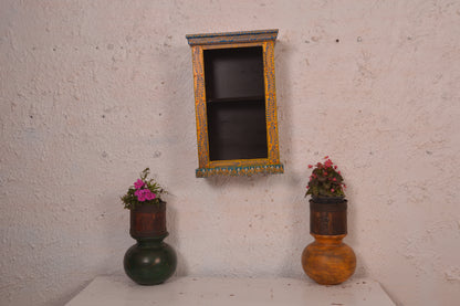 Rucha - Wall Cabinet Art - Multi Colour Paint Finish
