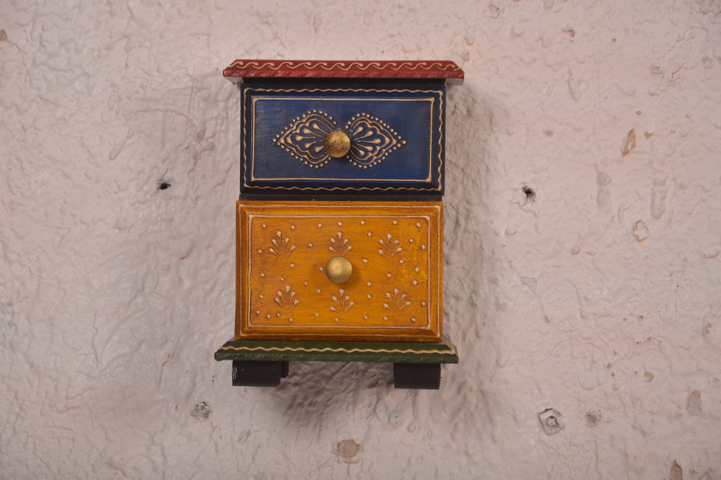 Milo - Wall Cabinet Art - Multi Colour Paint Finish