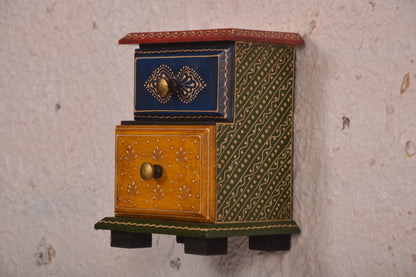 Milo - Wall Cabinet Art - Multi Colour Paint Finish
