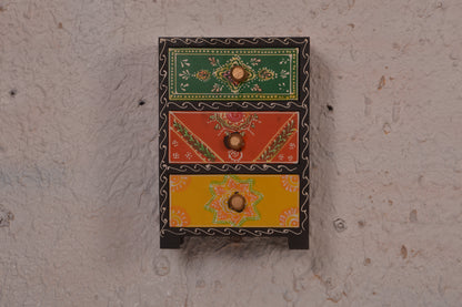 Kai - Wall Cabinet Art - Multi Colour Paint Finish