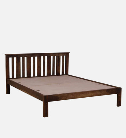 Sheesham Wood Queen Size Bed In Provincial Teak Finish