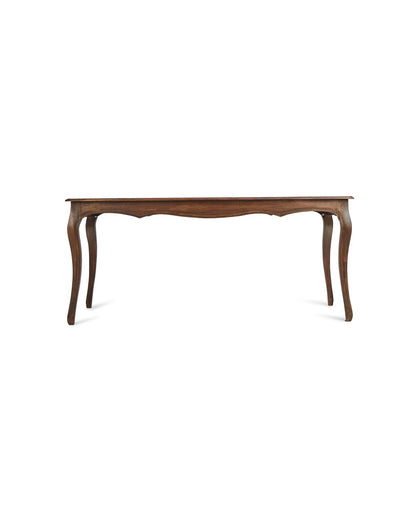 Solid Wood Dining Table In Teak Finish
