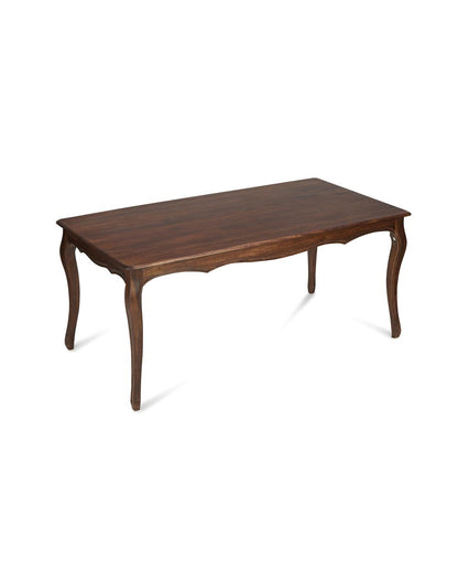 Solid Wood Dining Table In Teak Finish