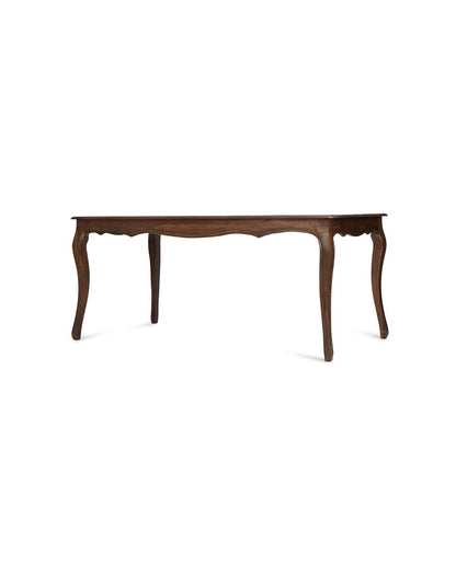 Solid Wood Dining Table In Teak Finish