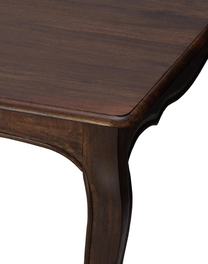 Solid Wood Dining Table In Teak Finish