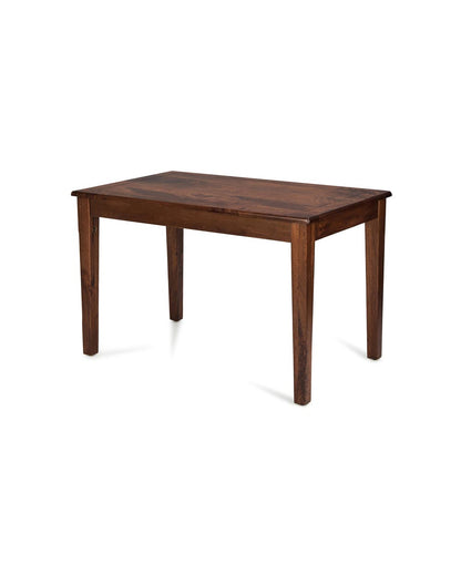 Solid Wood Dining Table In Mahogany Finish