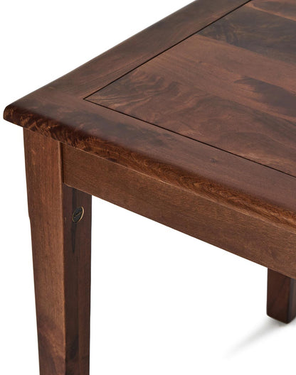 Solid Wood Dining Table In Mahogany Finish