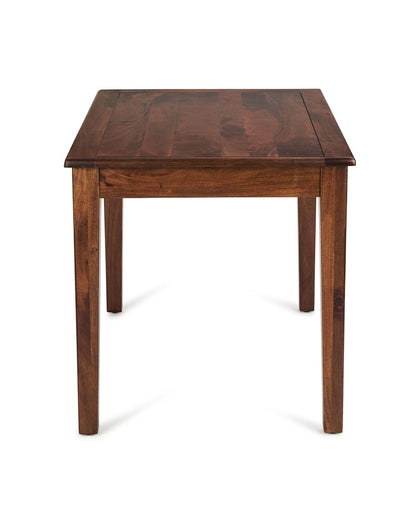 Solid Wood Dining Table In Mahogany Finish