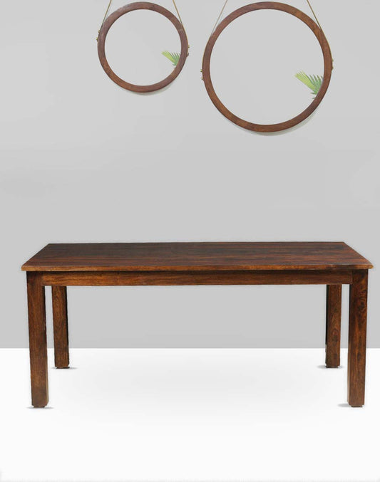 Solid Wood Dining Table In Honey Finish