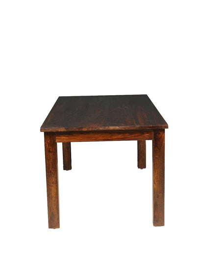 Solid Wood Dining Table In Honey Finish