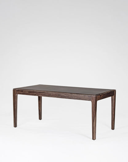 Solid Wood Dining Table In Walnut Finish